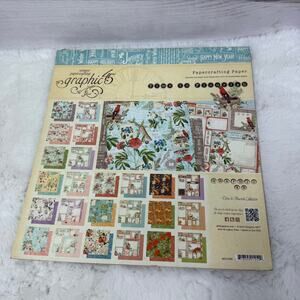 Graphic 45 12x12 12" Paper‎ Pad Time To Flourish 2014 *ONLY 18 PAGES* INCOMPLETE